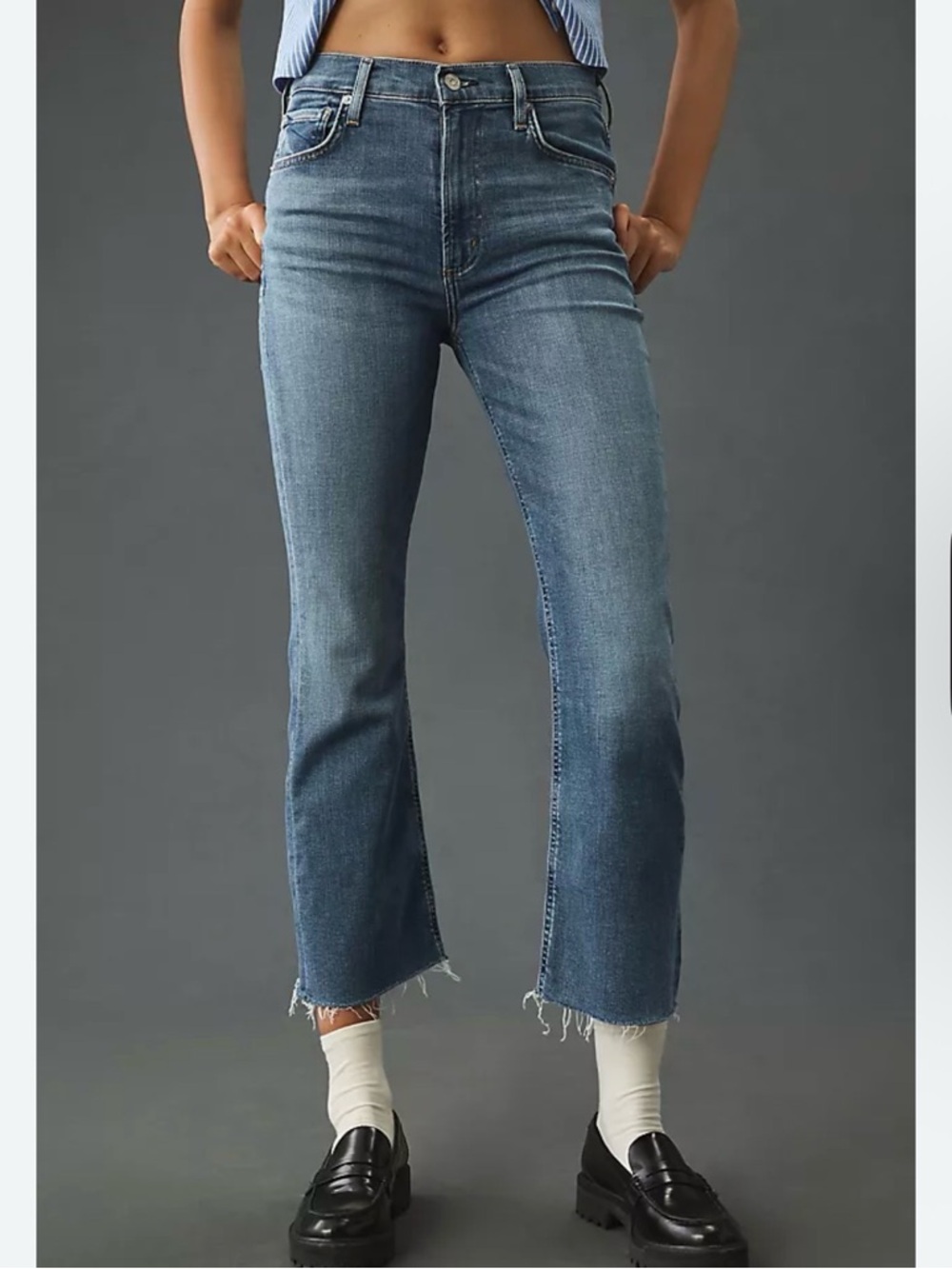 Citizens of Humanity Isola Mid-Rise Crop Bootcut Jeans size 24